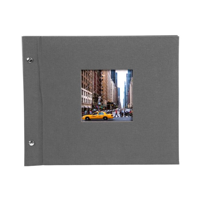 Conclusie Absoluut Afhankelijk Goldbuch - Bella Vista Losbladig fotoalbum - grijs - zwarte bladen - 30x25cm