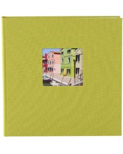 Goldbuch - Bella Vista - linnen fotoalbum - groen - witte bladen - 25x25cm