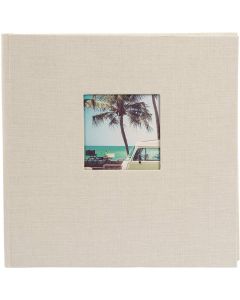 Goldbuch - Bella Vista - linnen fotoalbum - beige - witte bladen - 25x25cm