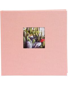 Goldbuch - Bella Vista - linnen fotoalbum - rose - witte bladen - 25x25cm