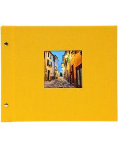 Goldbuch - Bella Vista Losbladig fotoalbum - geel - zwarte bladen - 30x25cm