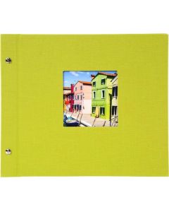 Goldbuch - Bella Vista Losbladig fotoalbum - groen - zwarte bladen - 30x25cm