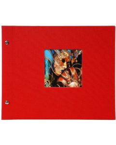 Goldbuch - Bella Vista Losbladig fotoalbum - rood - zwarte bladen - 30x25cm