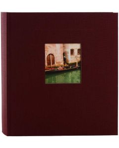 Goldbuch - Bella Vista - linnen fotoalbum - bordeaux - 60 zwarte pagina's - 30x31cm