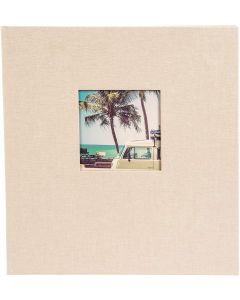Goldbuch - Bella Vista - linnen fotoalbum - beige - witte bladen - 30x31cm