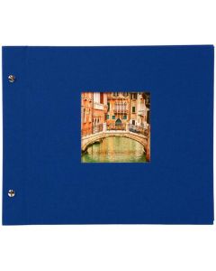 Goldbuch - Bella Vista Losbladig fotoalbum - blauw - zwarte bladen - 30x25cm