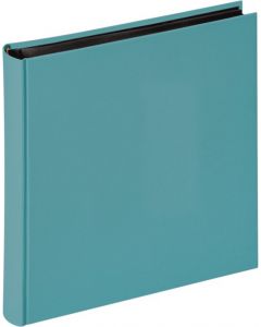 Walther - Fun - inplak fotoalbum - turquoise - zwarte bladen - 30x30cm