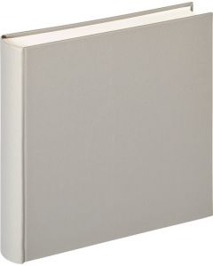 Walther - Lino - Inplak fotoalbum - grijs - witte bladen - 34x35cm